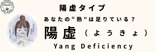 陽虚タイプのバナー